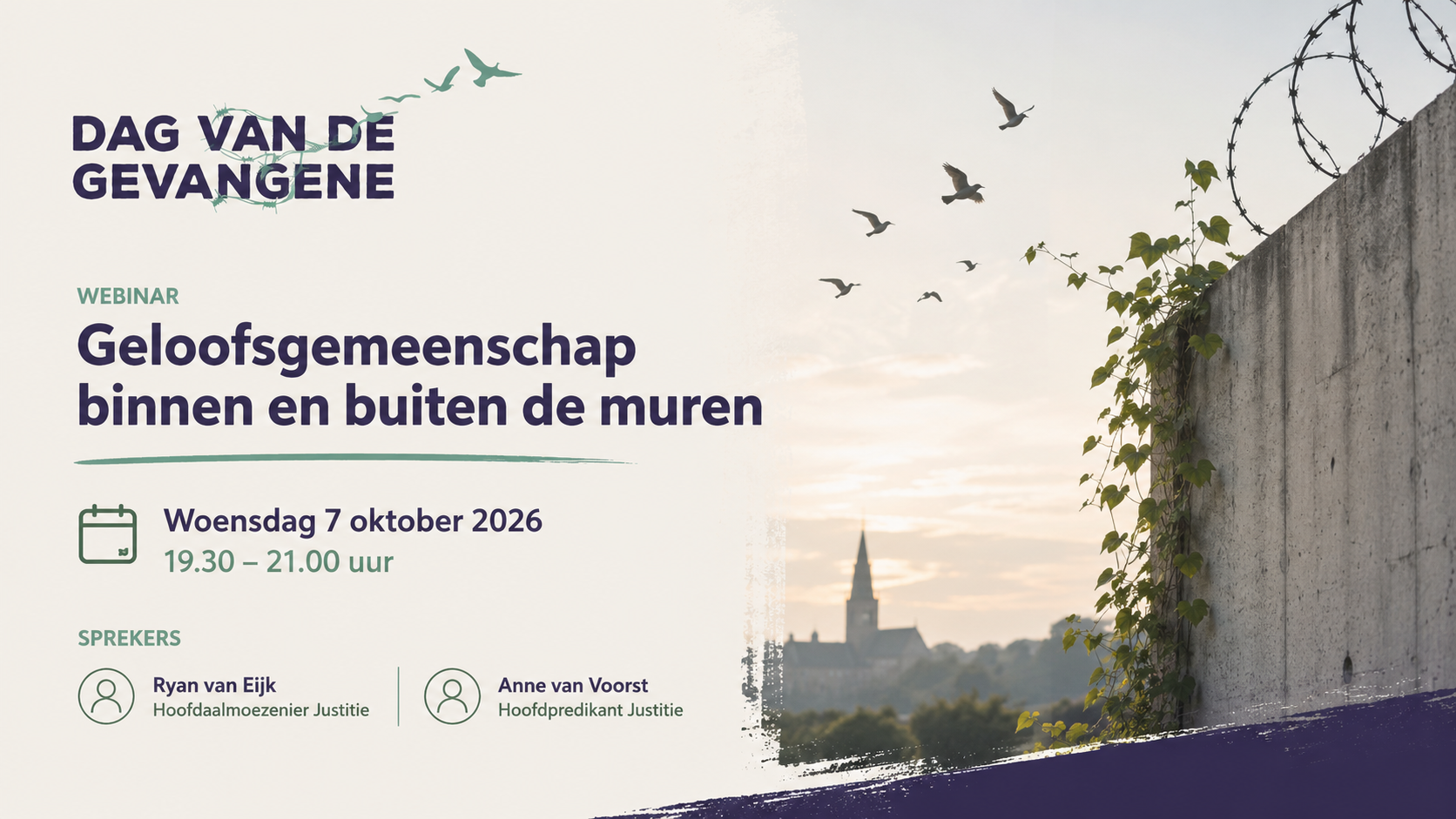 Webinar Geloofsgemeenschap binnen en buiten de muren – 7 oktober 2026